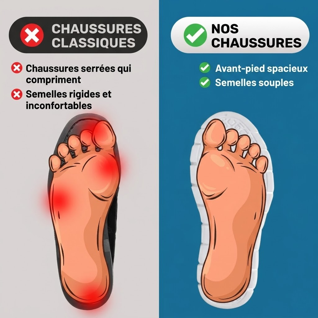 ErgoMarche™ | Chaussures de Marche Saines & Confortables