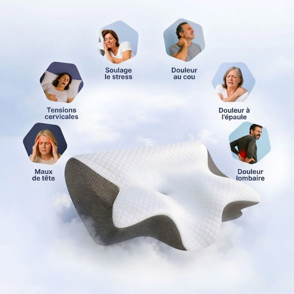 Cervéa™ — Oreiller Cervical Ergonomique